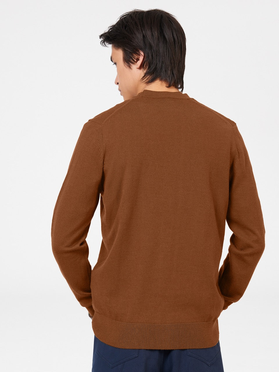 Knitwear Ben Sherman Signature Merino Cardigan Marrom | 54ZNJFHCM