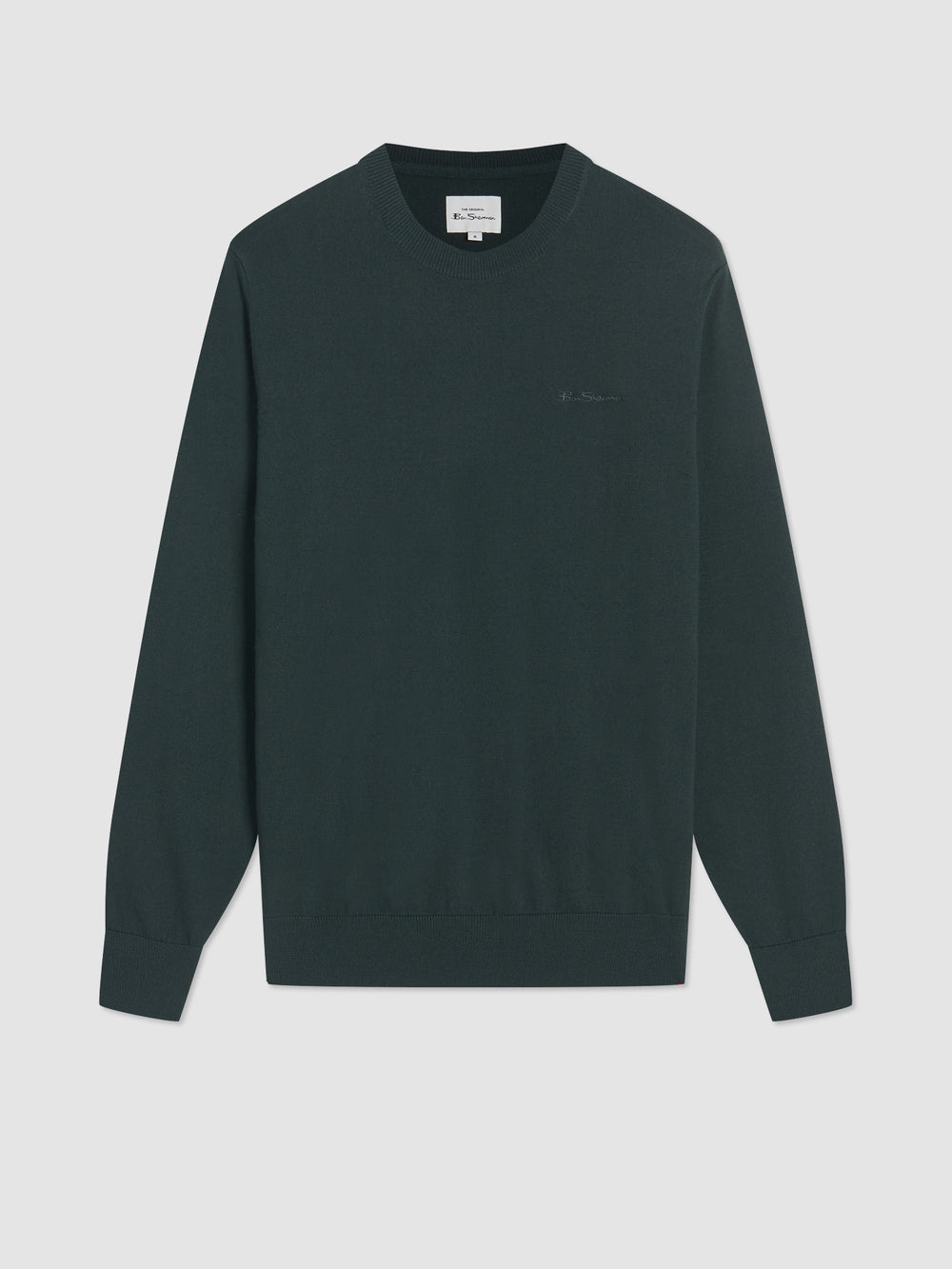 Knitwear Ben Sherman Signature Merino Crewneck Verdes Escuro | 06VUQYCRS