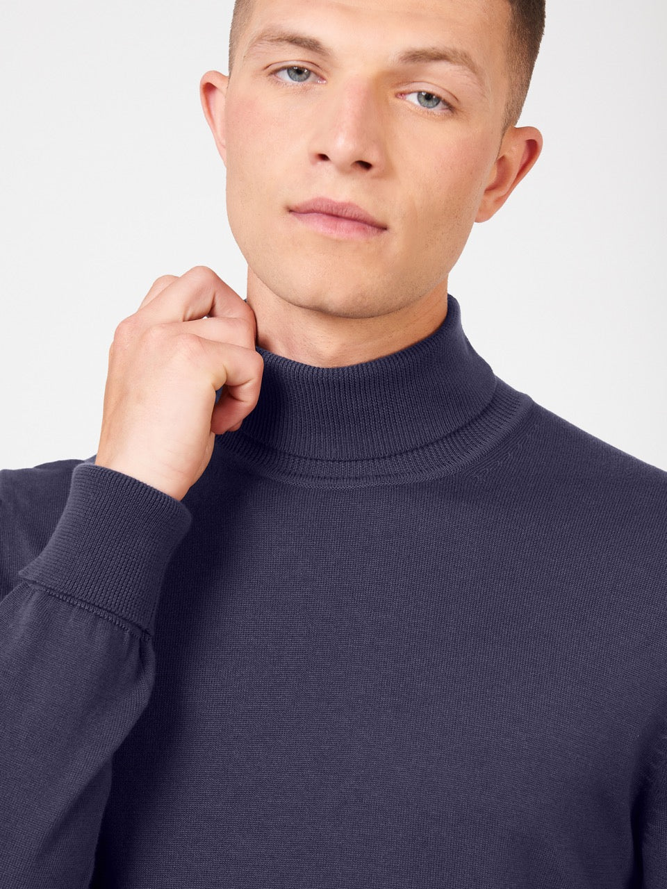 Knitwear Ben Sherman Signature Roll Neck Roxo | 76KUYZIVR