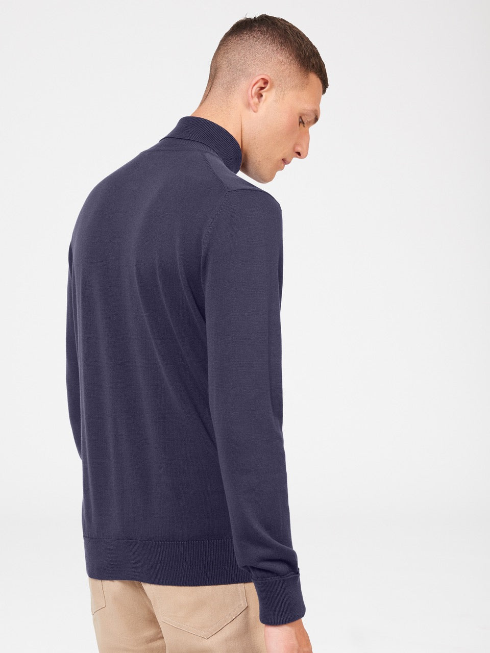 Knitwear Ben Sherman Signature Roll Neck Roxo | 76KUYZIVR