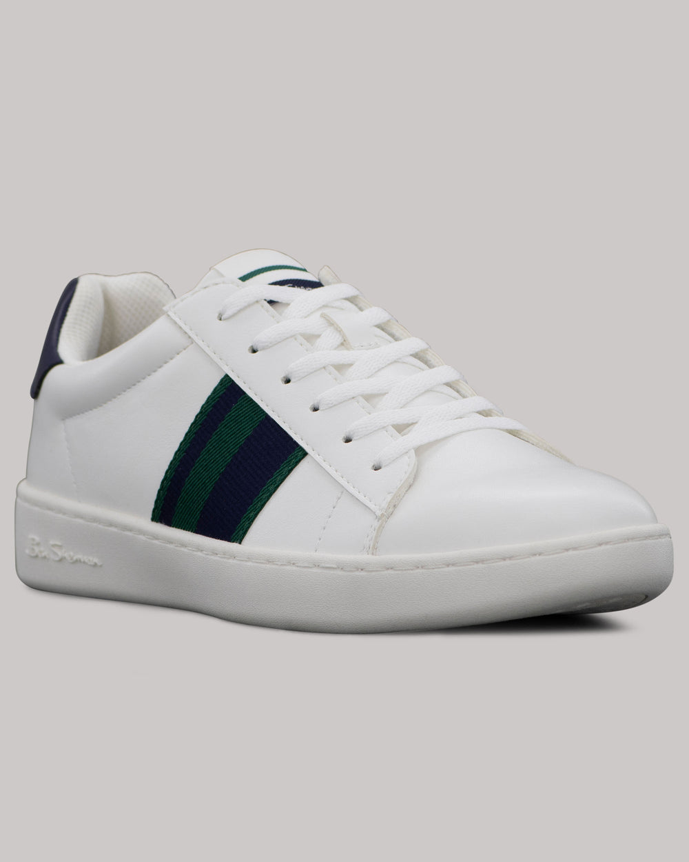 Sapatilhas Ben Sherman Hampton Stripe Branco Azul Marinho Verdes | 32YUBKZHE