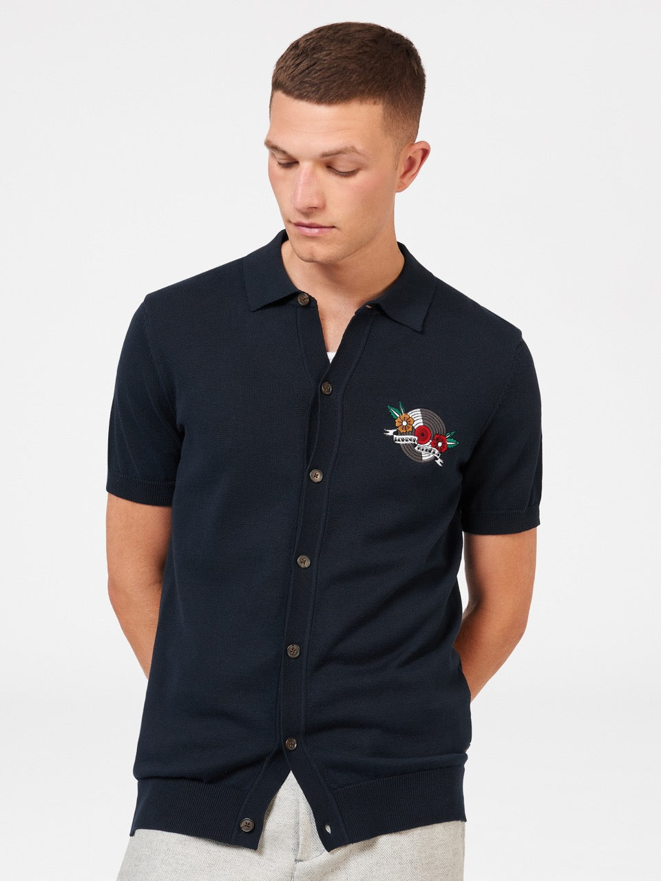 Suéteres Com Gola Polo Ben Sherman B by Ben Sherman London Rebels Azul Marinho | 75HCVAKMS